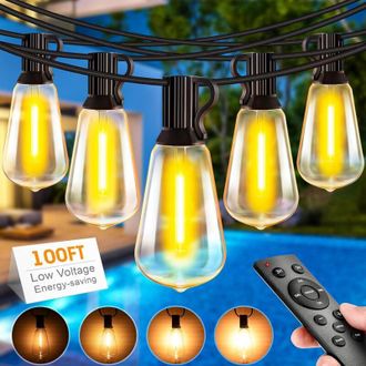 OEM Light-brightly 30m Guirnalda Luces Exterior, Luces Terraza Exterior With Control Remoto Led Bombillas, Luces Exterior Jardin Regulable For Balcon Gard