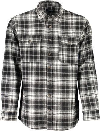North Sails Mens Flannel Shirt Black White Plaid Cotton - Size 2XL