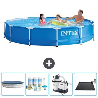 Intex Piscina Con Estructura Redonda - 366x76 Cm - 7-piezas Scb62