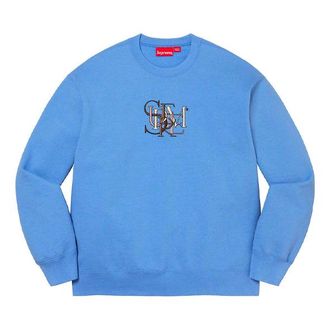 SUPREME Overlap Crewneck Blue Black SUP-SS22-062