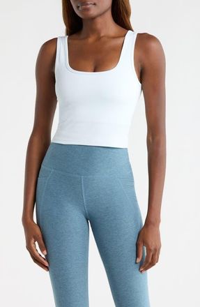 Beyond Yoga Keep it Cool Seamless Crop Tank in Morning Sky Blue at Nordstrom, Size X-Large