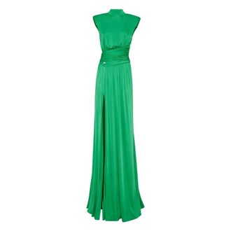 Philipp Plein Lange Jurk - Dames - Avondkleed - Groen - M - Kleedjes