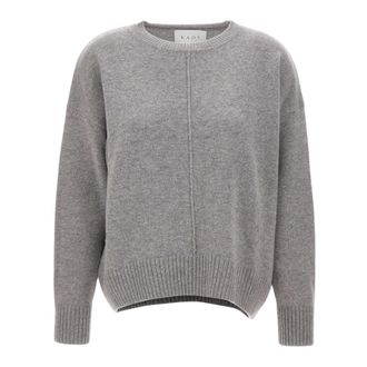 Kaos Kaos - Sweater met verlaagde schouders - Dames - Truien - Grijs - Maat: M/L Wol