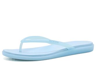 Crocs Miami Round Toe Flip Flop Sandals Womens Sandals Sky Blue Jelly : 10 M, Synthetic