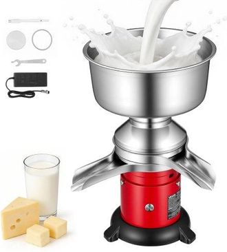 OEM M&aacute;quina Separadora De Leche El&eacute;ctrica Salida De 60 L/h, Separador Centr&iacute;fugo De Crema De Leche De Acero Inoxidable 304, Recipiente De 4,5 L Para Leche
