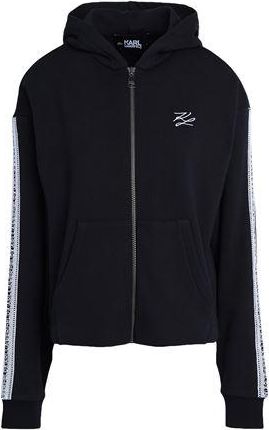 Karl Lagerfeld LOGO TAPE ZIP UP HOODIE