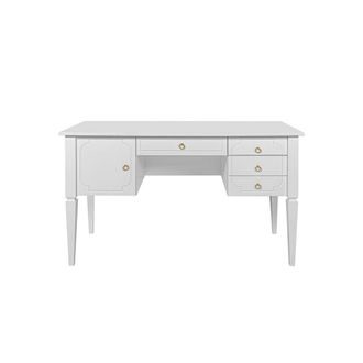 OEM Bureau 4 Tiroirs 1 Porte Bellamy Royal - Blanc
