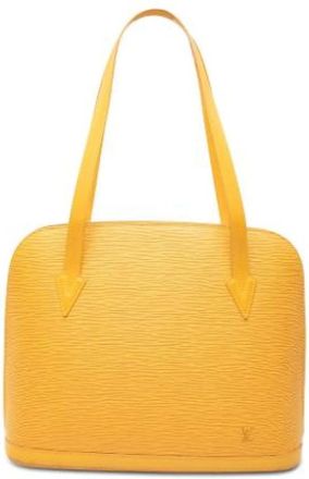 Louis Vuitton Pre-owned Lussac - Dames - Vintage Schoudertas - Geel - ONE Size - Leer - Vintage