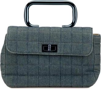 Chanel Pre-owned Handbags, female, Blue, Size: ONE SIZE Pre-owned Denim chanel-bags