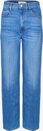 Mother Hochb&uuml;ndige gerade Jeans aus Denim Tunnel Vision Sneak