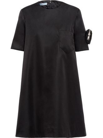 Prada Abito con logo - Nero