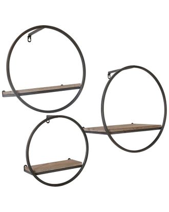 Sagebrook Home Set Of 3 Wall Shelves