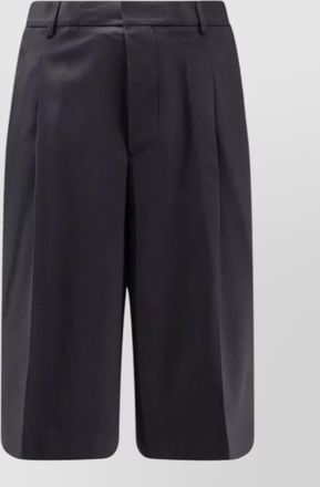 Ami virgin wool tailored shorts