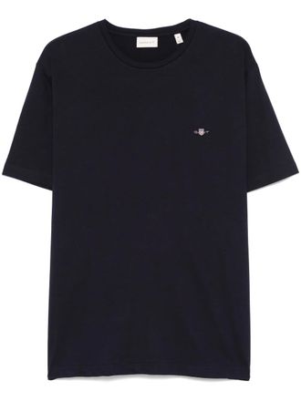 GANT shield-motif short-sleeve T-shirt - men - Cotton - M - Blue