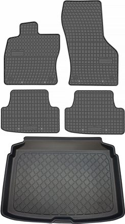 OEM Juego De Alfombrillas De Goma Para Coche Y Maletero Para Audi A3 Iii 8v Hatchback (desde Agosto De 2012 Hasta Marzo De 2020)