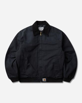 Carhartt Work in Progress Men s OG Santa Fe Jacket Black (Stone Canvas)