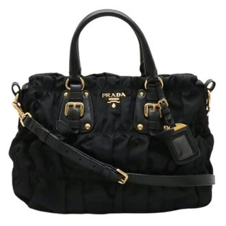 Prada Pre-owned Handbags, female, Black, Size: ONE SIZE Pre-owned Vintage Handbag