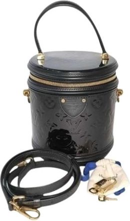 Louis Vuitton Pre-owned Patent Leather Vanity Bag - Dames - Vintage Handtas - Zwart - ONE Size - Vintage