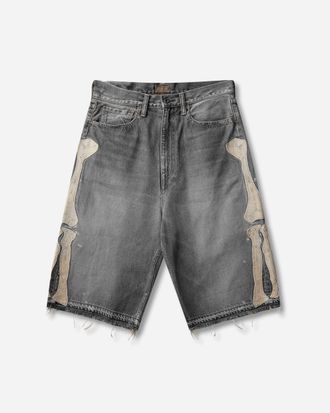 KAPITAL Men s 14oz Denim 5P Shorts (Bone) Black