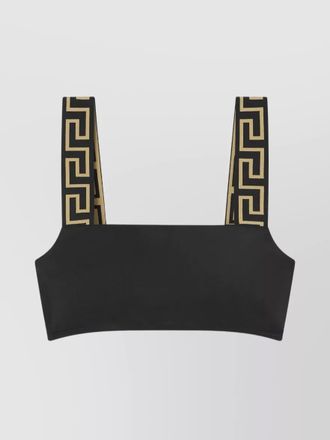 Versace square neck bikini top