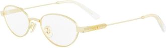 Dior Cannage O Ovalen Zonnebril - unisex - Brillen - Geel - 51 MM - Accessoires