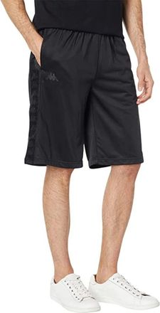 Kappa Mens Kappa 222 Banda Treadwellz Shorts Black Elastic Waist Activewear JZZ397