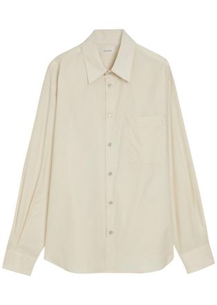 Christophe Lemaire Cotton and Silk-blend Shirt - Cream - 52 (IT52 / XL)