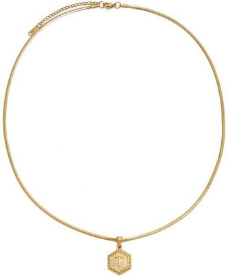 Petit Moments Initial Pendant Necklace in Gold-T at Nordstrom