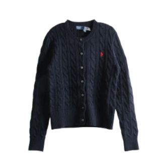 Polo Ralph Lauren Long Sleeve Cardigan - female - Polo Ralph Lauren - Cardigans - Blue - M - Knitwear
