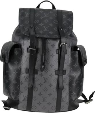Louis Vuitton Pre-owned Monogram Eclipse Rugzak - Dames - Vintage Rugzakken - Zwart - ONE Size - Leer - Vintage