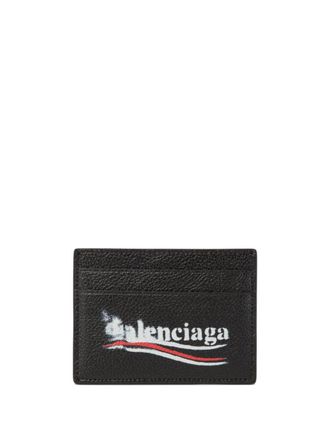 Balenciaga Portacarte con stampa - Nero