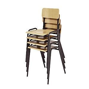 EKO V-part - Silla Apilable Madera Contrachapada De Haya Ue 4 Unid