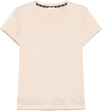 Liu Jo logo-embellished T-shirt - Neutrals