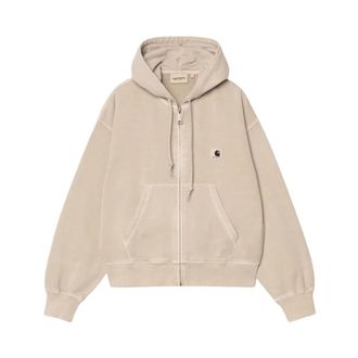 Carhartt Work in Progress Hoodies & sweatvesten, Heren, Beige, S, Katoen, Hooded Nelson Jacket