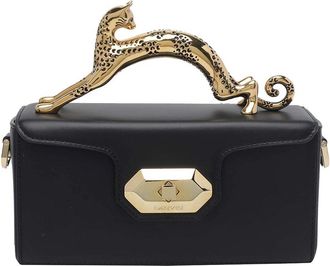 Lanvin Black Nano Pencil Cat Handbag