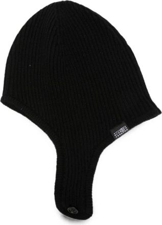 Maison Margiela Ribbed-knit Ear-flap Hat