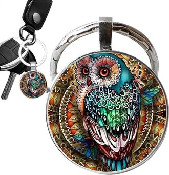 Generic Key Chain Cute - Keyrings For Women | Key Chains For Women | Cute Owl keyringg & Pendant Keychain | Lovers Key Chain | Owl Key Holder | Lucky Key Char