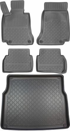 OEM Juego De Alfombrillas Para Coche Y Maletero Para Mercedes Clase C W205 Estate Desde Marzo De 2015