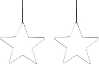 Creativ deco Dekostern »Weihnachtsstern, Weihnachtsdeko« aus Aluminium, Hängedekoration, 2er Set, Ø ca. 21 cm