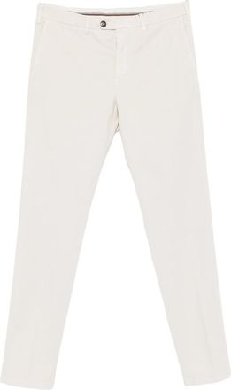 Canali Button-fastening Cotton-blend Trousers