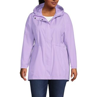 Lands End Squall Packable Waterproof Raincoat in Lilac Petal at Nordstrom, Size 3X