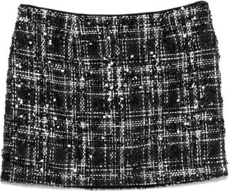 Rotate Boucle Sequin Embellished Mini Skirt, Brand Size 34 ( US Size 0 )