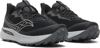 Saucony Mens Peregrine 15 Trail Shoe In Black/shadow Noir/ombre
