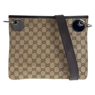 Gucci Pre-owned Cross Body Bags, female, Brown, Size: ONE SIZE Pre-owned Leather gucci-bags