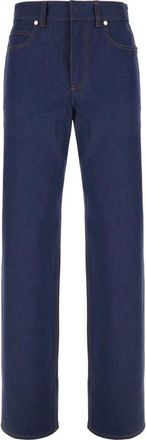 Fendi Jeans, Dames, Blauw, M, Katoen, Long Jeans