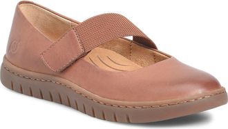 Børn Mary Jane Flat in Dark Tan Leather at Nordstrom, Size 7.5