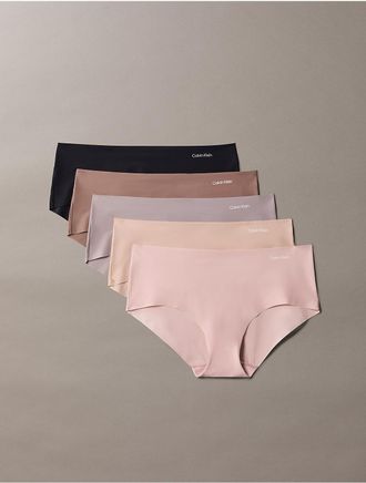 Calvin Klein Womens Invisibles 5-Pack Hipster - Multi - M