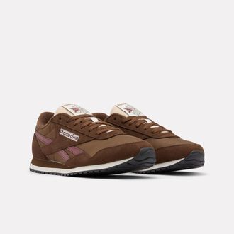 Reebok Classic Trainingsschuh REEBOK CLASSIC CLASSIC AZ, Gr. 36,5, simple braun, simple braun, schwarzberry, Leder, Synthetik, Textil, Schuhe Trainingsschuh