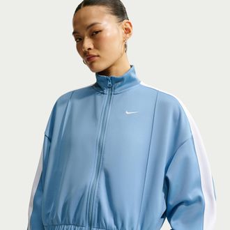 Nike Womens Nike Sportswear Track Jacket in Blue | IM7444-486