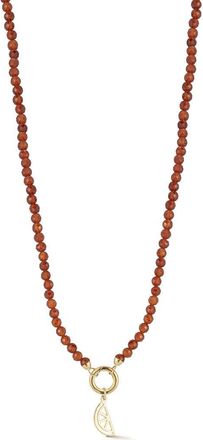 Ember Fine Jewelry 14K Yellow Gold Citrus Charm Beaded Necklace in Gold/red at Nordstrom Rack